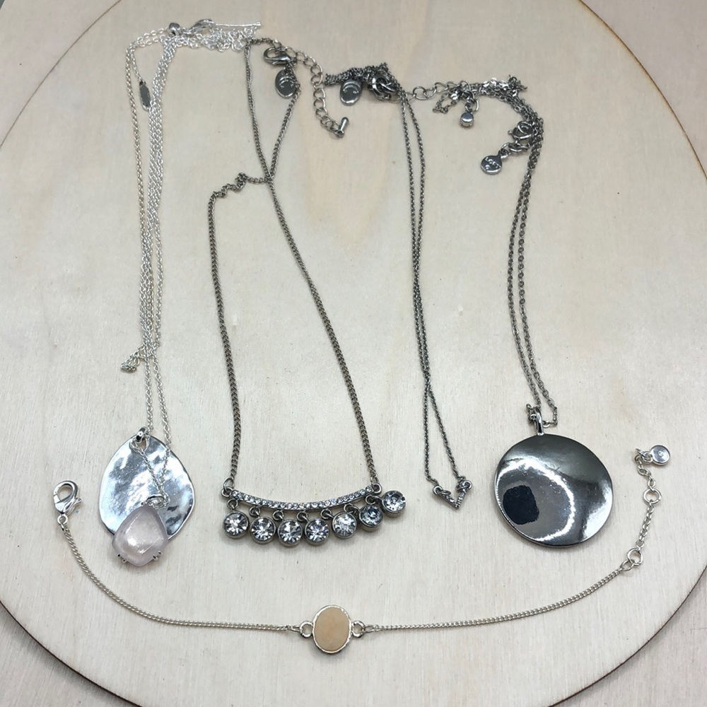 Brand name 4 layering chain necklaces bundle LOFT Stella & Dot Charming Charlie - Picture 3 of 5